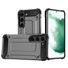 Per Samsung Galaxy S23 + 5G Custodia rigida in TPU per PC con armatura magica (grigia)