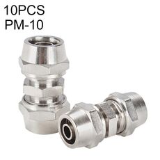 PM-10 LAIZE Connettore rapido pneumatico dritto in rame nichelato da 10 pezzi