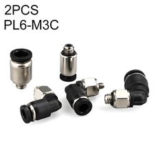 PL6-M3C LAIZE 10 pezzi Mini connettore rapido pneumatico in rame nichelato