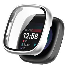 Per Fitbit Sense 2 PC+ Custodia protettiva integrata con pellicola rinforzata (nastro)