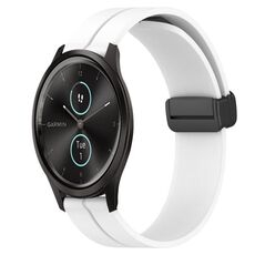 Per Garmin Garminmove Style 20mm Cinturino magnetico in silicone con chiusura magnetica (bianco)
