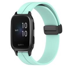 Per Garmin Venu Sq 2 Music 20mm Cinturino magnetico in silicone con chiusura magnetica (verde acqua)