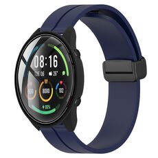 Per Xiaomi MI Watch Colore 22mm Cinturino magnetico in silicone con chiusura magnetica (blu notte)