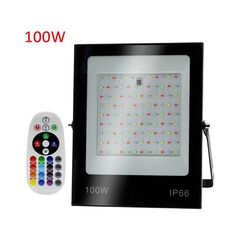 Faro LED RGB luce colorata da 100 W con telecomando