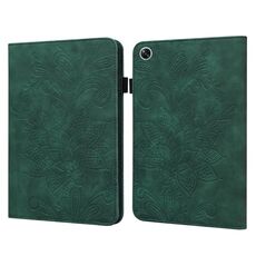 Per OPPO Pad Air 2022 Custodia per tablet in pelle con motivo floreale in pizzo (verde)
