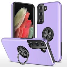 Per Samsung Galaxy S23 + 5G PC + Custodia magnetica in TPU con supporto per anello invisibile (viola)