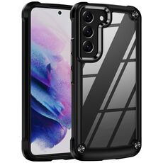 Per Samsung Galaxy S23 + 5G Custodia morbida in TPU trasparente per PC antiurto (nero)