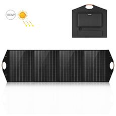 HAWEEL 100W Pieghevole Caricatore per Pannello Solare Borsa da Viaggio Pieghevole (Nero)