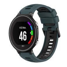 Per cinturino in silicone bicolore Garmin Forerunner 630 (verde oliva + nero)