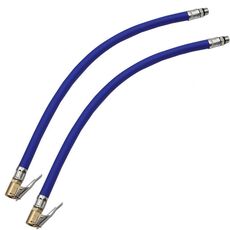 2 ugelli della pompa del tubo in gomma per pneumatici per auto da bicicletta, specifica: 9,5 mm blu