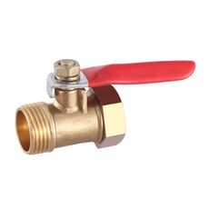 Valvola a sfera in rame con connettore per tubo pneumatico LAIZE, specifica: interno ed esterno 3 3/8 di pollice