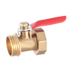 Valvola a sfera in rame con connettore per tubo pneumatico LAIZE, specifica: interno ed esterno 4 1/2 pollici