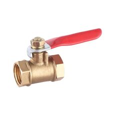 Valvola a sfera in rame con connettore per tubo pneumatico LAIZE, specifica: doppio interno da 2 1/4 di pollice