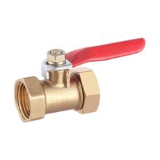 Valvola a sfera in rame con connettore per tubo pneumatico LAIZE, specifica: doppio interno da 3 3/8 pollici