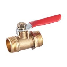 Valvola a sfera in rame con connettore per tubo pneumatico LAIZE, specifica: doppia esterna da 3 3/8 di pollice