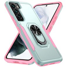 Per Samsung Galaxy S23 + 5G Pioneer Armor PC + Custodia per telefono TPU (verde + rosa)