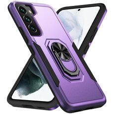 Per Samsung Galaxy S23 + 5G Pioneer Armor PC + Custodia per telefono in TPU (viola + nero)