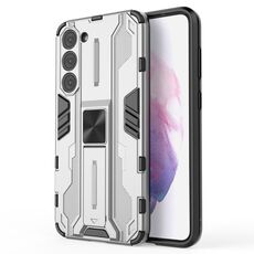 Per Samsung Galaxy S23 + 5G Supersonic PC + TPU Custodia antiurto per telefono con supporto (argento)