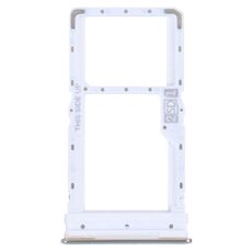 Per Motorola Moto G52 Vassoio per schede SIM + Vassoio per schede SIM / Micro SD (argento)