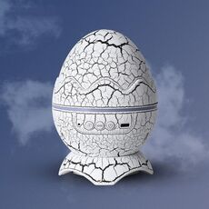 K850 LED Dinosaur Egg Telecomando Bluetooth Star Projection Light con funzione altoparlante (Crack White)