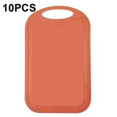 Tagliere da cucina antiscivolo in plastica da 10 pezzi (n. 1 arancione)