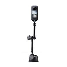 Supporto per fotocamera con braccio magico ad attrito articolato a ventosa singola (nero)