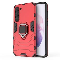Per Samsung Galaxy S23 + 5G Magnetic Ring Holder PC + TPU Phone Case (rosso)
