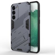 Per Samsung Galaxy S23 + 5G Punk Armor 2 in 1 PC + TPU antiurto per telefono con supporto invisibile (grigio)