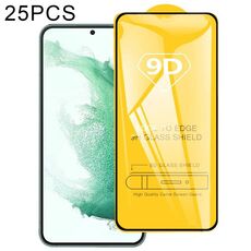 Per Samsung Galaxy S23 + 5G non supporta lo sblocco delle impronte digitali 25pcs 9D Full Glue Pellicola in vetro temperato a schermo intero