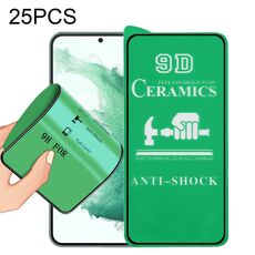 Per Samsung Galaxy S23 + 5G 25 pezzi 9D Pellicola in ceramica a colla intera a schermo intero
