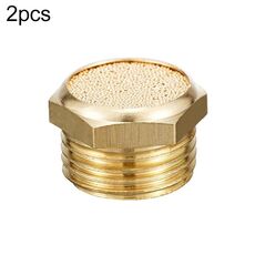 LAIZE 10 pezzi silenziatore pneumatico piatto semi rame, calibro: 4 punti