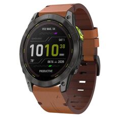Per Garmin Enduro 2 Cinturino per orologio con fibbia in acciaio da 26 mm (marrone)