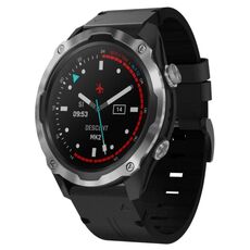 Per Garmin Descent MK 2 26mm Cinturino in pelle con fibbia in acciaio (nero)