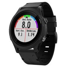 Per Garmin Forerunner 935 22mm Cinturino in pelle con fibbia in acciaio (nero)