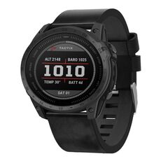 Per Garmin Tactix 7 Cinturino per orologio con fibbia in acciaio da 26 mm (nero)