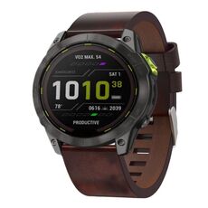 Per Garmin Enduro 2 Cinturino per orologio con fibbia in acciaio da 26 mm (marrone)