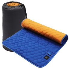 Inverno USB Ricaricabile Smart Seven Zone Riscaldamento Anti-freddo Sacco a Pelo Pad (Blu Arancione)