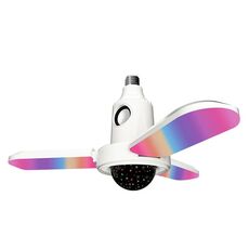 ZSCPH-001 40W Multifunzionale Bluetooth RGB Colorato a tre foglie Musica Atmosfera Luce, Taglia: S (Stella)