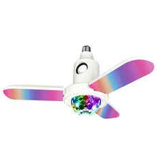 ZSCPH-001 40W Multifunzionale Bluetooth RGB Colorato a tre foglie Musica Atmosfera Luce, Taglia: S (Magic Ball)