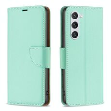 Per Samsung Galaxy S23 5G Litchi Texture Custodia in pelle di colore puro (verde)