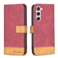 Per Samsung Galaxy S23 5G BF11 Custodia per telefono in pelle abbinata al colore della pelle (rosso)