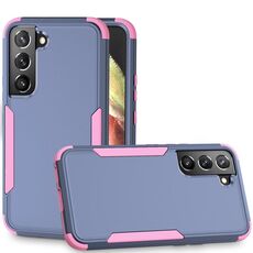 Custodia antiurto per Samsung Galaxy S23 5G TPU + PC (blu reale + rosa)