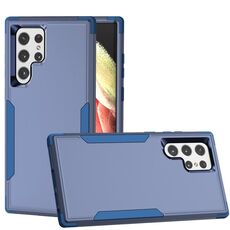 Custodia per telefono antiurto per Samsung Galaxy S22 Ultra 5G TPU + PC (blu reale)