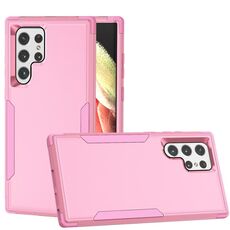 Custodia per telefono antiurto per Samsung Galaxy S22 Ultra 5G TPU + PC (rosa)