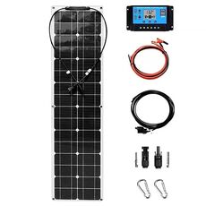 Scheda singola da 50 W con pannello solare per sistema fotovoltaico da 40 A (bianco)