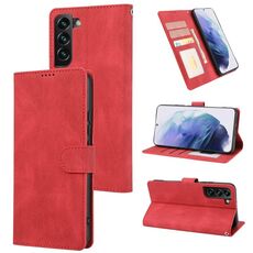 Per Samsung Galaxy S23+ 5G Custodia per cellulare in PU con texture in pelle di vitello fantasia classica (rosso)