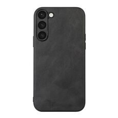 Per Samsung Galaxy S23+ 5G Custodia per cellulare in pelle bovina Texture PU (nero)