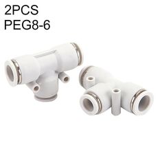 PEG8-6 LAIZE 10 pz PW T-tipo T Riduzione Pneumatica Raccordo Raccordo Rapido