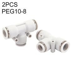 PEG10-8 LAIZE 10 pz PW T-tipo T Riduzione Pneumatica Raccordo Raccordo Rapido