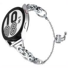 Cinturino per orologio stile B con catena a perline a cerchio singolo da 20 mm (argento)